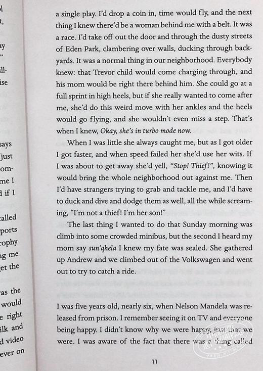 【中商原版】天生有罪 英文版 崔娃自传 It’s Trevor Noah Born a Crime 英文原版 特雷弗 诺亚 天生罪犯 青少年版 传记励 商品图7