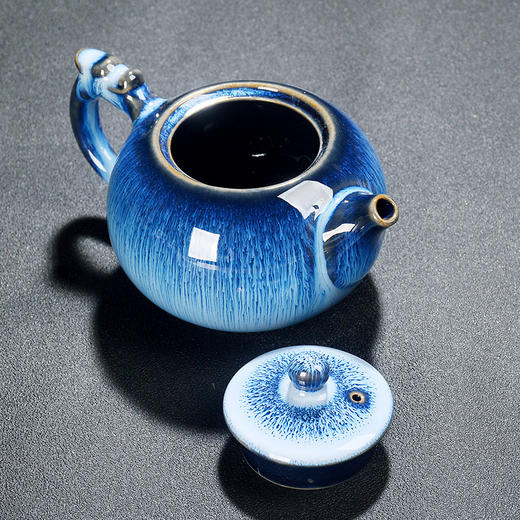 「数款可选！窑变天目釉茶壶」家用陶瓷功夫茶具 龙旦壶建盏泡茶壶西施壶餐饮用具 商品图3