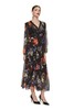 SUMMER & SAGE 黑色印花雪纺连衣裙 7316 商品缩略图1