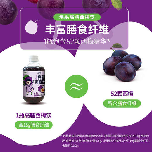 江中西梅汁2种益生元高膳果蔬饮料500ml/瓶西梅汁西梅饮 商品图2