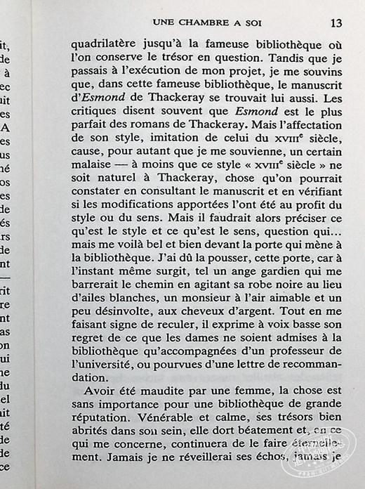 【中商原版】维吉尼亚 伍尔夫 一间自己的房间 Une chambre a soi 法文原版 Virginia Woolf 现代主义 女性主义的先驱 商品图6