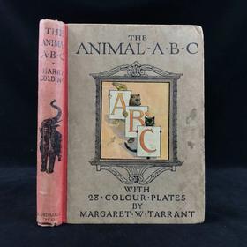 约20世纪早期 动物字母诗 玛格丽特·塔兰特28幅彩色插图 布脊精装32开