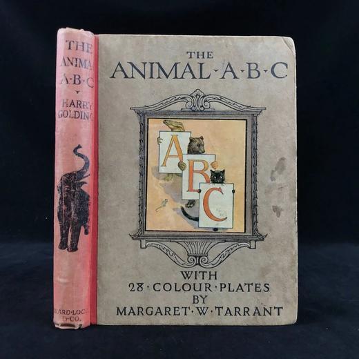约20世纪早期 动物字母诗 玛格丽特·塔兰特28幅彩色插图 布脊精装32开 商品图0
