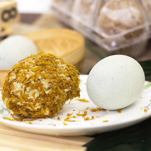 【孝感】神丹传统腌制包泥松花鸭皮蛋无铅工艺405g/盒9枚装 商品图3