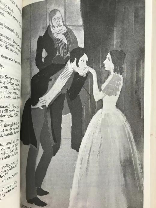 冈察洛夫《奥勃洛莫夫》 12幅插图 苍鹭出版社（HeronBooks）复古仿皮精装插图本 商品图8