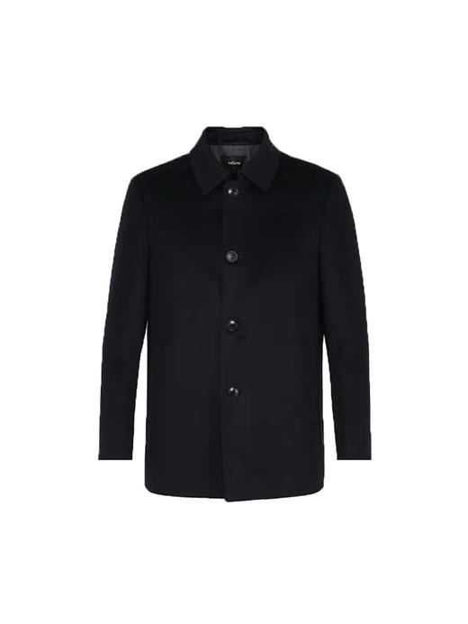 callisto藏青丝羊毛羊绒混纺大衣 FRFEC123C 商品图2