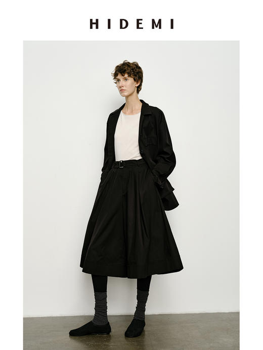 HIDEMI 小男孩系列巴恩风口袋短款斜纹风衣套装 外套/8分裤 商品图11