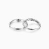 KADER卡蒂罗 花之恋 浪漫小众设计戒指 镶钻S925银 对戒 男女同款情侣款 商品缩略图3