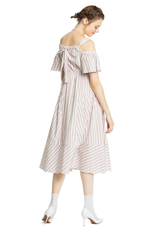 SUMMER & SAGE 条纹吊带连衣裙 3430 商品图3