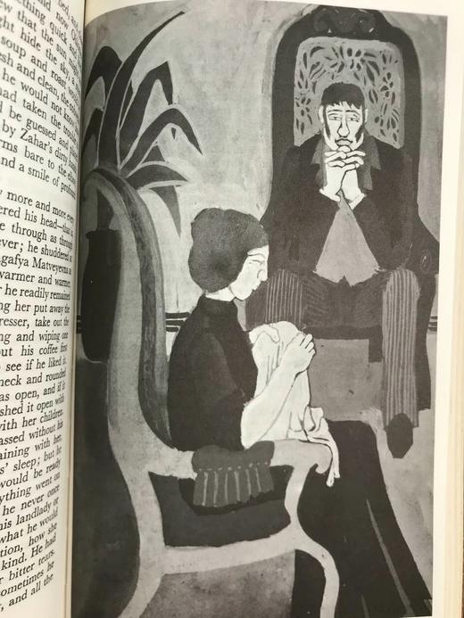 冈察洛夫《奥勃洛莫夫》 12幅插图 苍鹭出版社（HeronBooks）复古仿皮精装插图本 商品图13