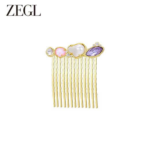 ZEGL设计师早春调色盘系列彩色头饰发夹女一字夹多巴胺夹子发饰品 商品图1