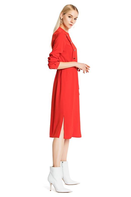 NOIR 纽扣装饰束腰连衣裙 3954 商品图1