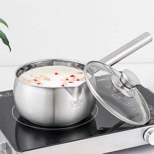德铂Debo 梅根奶锅 DEP-748 16CM 婴儿辅食锅不锈钢汤锅 商品图4