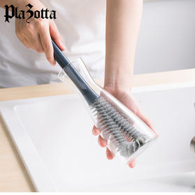 德国Plazotta杯刷  长柄杯刷 尾部内置缝隙刷 轻松清洁 不伤杯 不掉毛