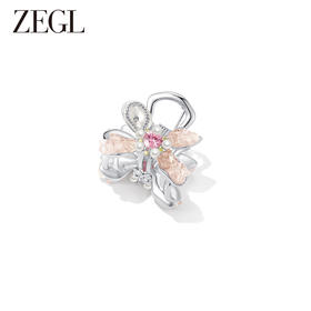 ZEGL设计师花园系列蝴蝶结小抓夹女高级感2023新款盘发发夹发饰品