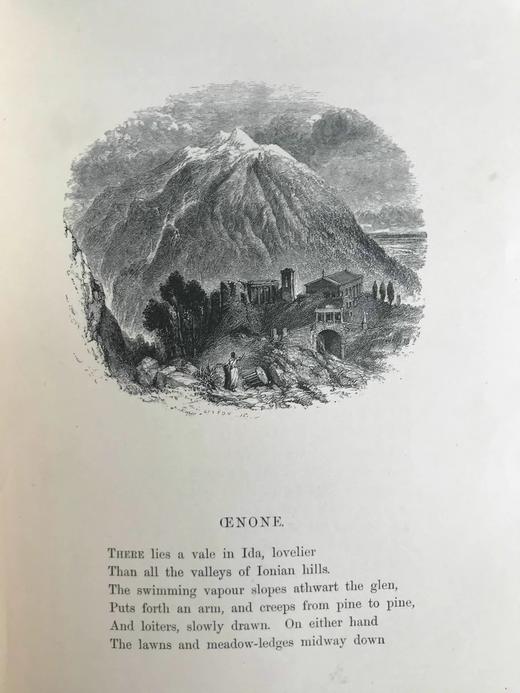 1864年 丁尼生诗集 50余幅插图 漆布精装大32开 商品图13