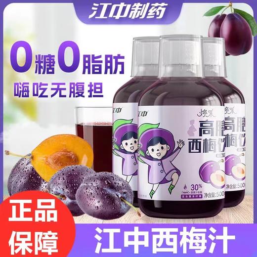 江中西梅汁2种益生元高膳果蔬饮料500ml/瓶西梅汁西梅饮 商品图0