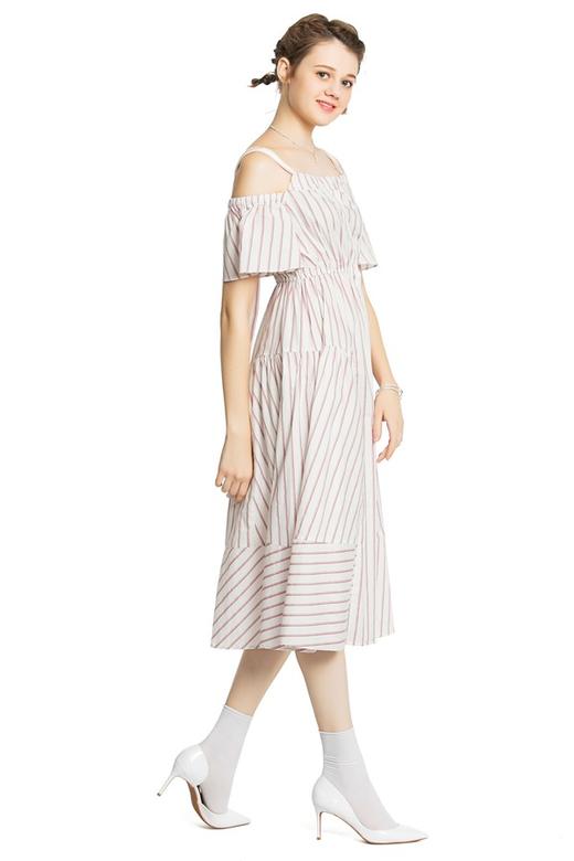 SUMMER & SAGE 条纹吊带连衣裙 3430 商品图2