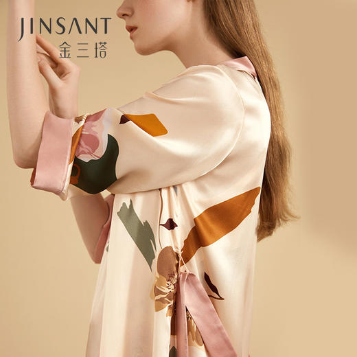 金三塔 女真丝印花单袍YSFAC102 商品图0