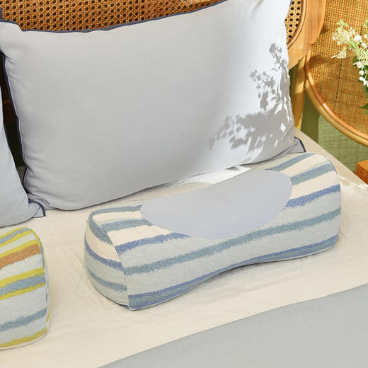 海洋条纹系列护颈枕荞麦壳枕头学生儿童睡眠护颈枕 商品图3
