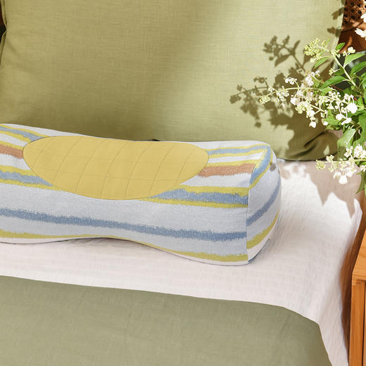 海洋条纹系列护颈枕荞麦壳枕头学生儿童睡眠护颈枕 商品图1