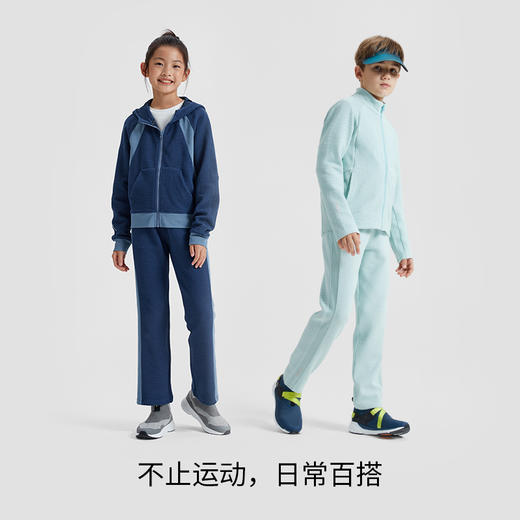 【专属】moodytiger儿童套装秋新款男女童肌理感拼接连帽外套休闲运动裤子M33110402 商品图4