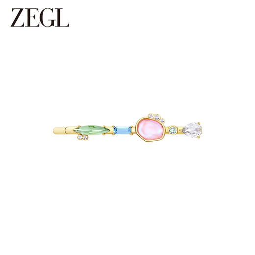 ZEGL设计师早春调色盘系列彩色头饰发夹女一字夹多巴胺夹子发饰品 商品图0