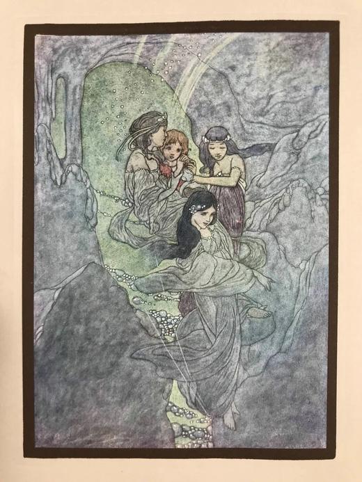 1912年 法郎士《蜜蜂公主》 罗宾逊17幅彩色手工贴图 漆布精装18开 商品图12