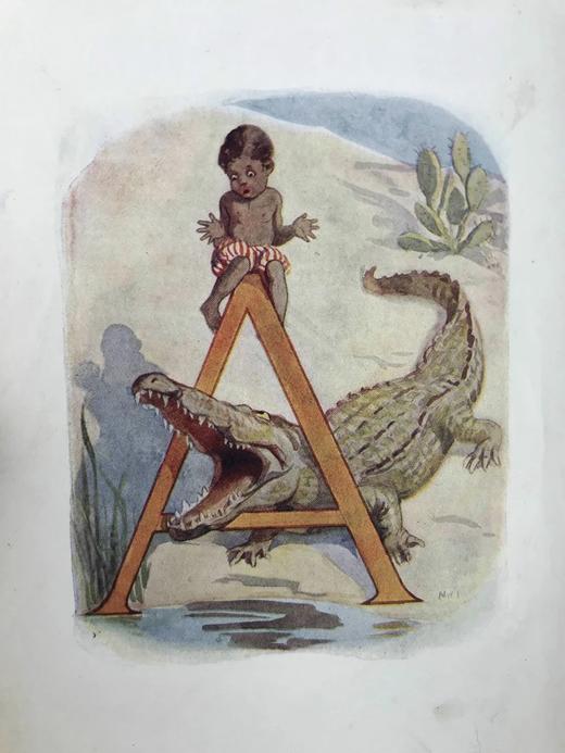 约20世纪早期 动物字母诗 玛格丽特·塔兰特28幅彩色插图 布脊精装32开 商品图5