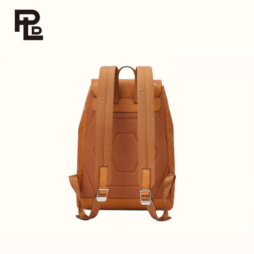保兰德PLD东方雅奢经典系列45度压纹头层牛皮大容量休闲背包体制内通勤中国包IKON智慧双肩包 商品图4