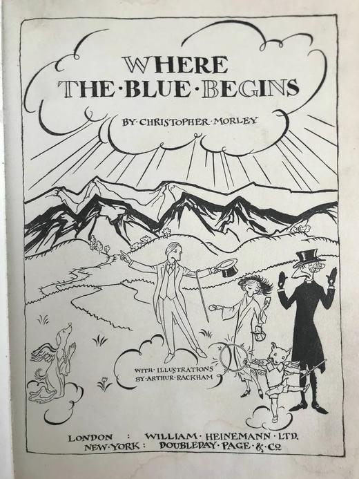 约20世纪早期 克里斯托弗·莫利《蓝调从何而起》 鬼才拉克姆4幅彩色16幅黑白插图 漆布精装16开 商品图3