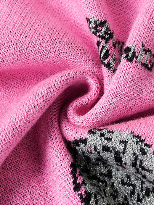 米思阳2026春季新款气质知性开衫针织衫单排扣长袖拼接外套女2959 商品图2