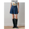 VIMAGE纬漫纪秋季新款设计感高腰百褶裙裤V2005615 商品缩略图0