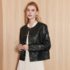 EITIE爱特爱秋季新款女装时尚通勤干练显瘦外套女短款皮衣7193804 商品缩略图1