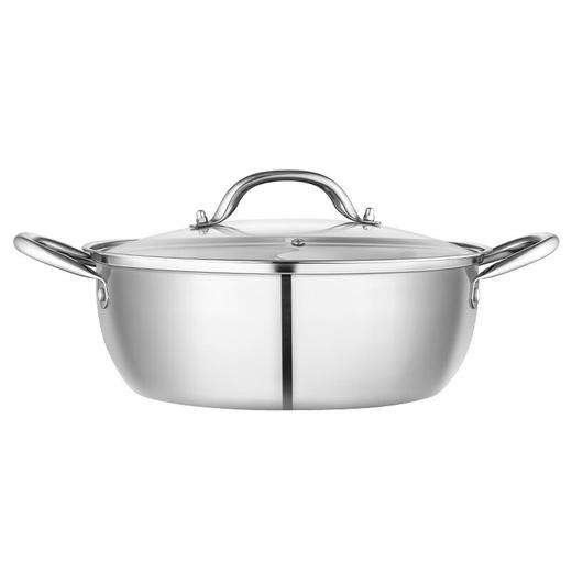 德铂Debo 鸳鸯火锅 DEP-DS255 30cm 不锈钢涮锅 商品图0