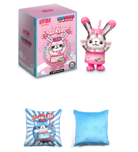 【C奖】Black Seed: Soda Bonnie 可乐兔手办 & Soda kats 抱枕（仅门店自提）非卖品