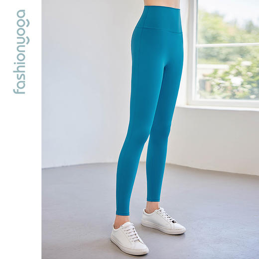 凡圣瑜伽健身裤防尴尬高腰提臀瑜伽裤裸感紧身跑步运动裤FC12952 商品图12