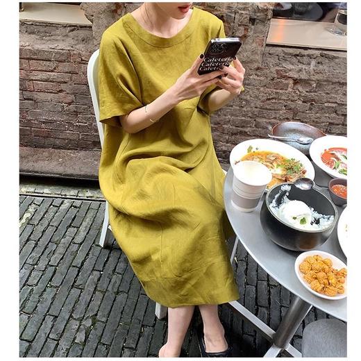 裁缝学苑AQ189 棉麻连衣裙纸样女装裙子新款圆领宽松长款打版裁剪 商品图1