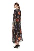 SUMMER & SAGE 黑色印花雪纺连衣裙 7316 商品缩略图2
