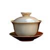 「轻奢复古风！三才碗」陶瓷功夫茶具 盖碗窑变三才碗单个柴烧家用盖碗柴窑茶杯餐饮用具 商品缩略图4