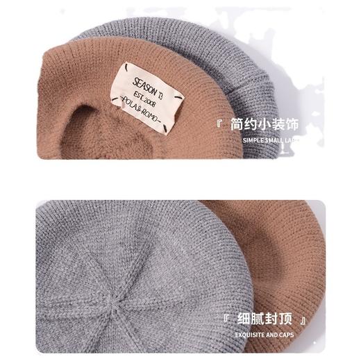 【英伦复古贝雷帽】赵露思同款针织文艺画家帽 韩版百搭秋冬保暖 商品图4