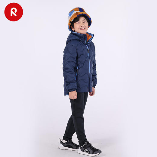 reima男女儿童裤子大童春秋新款弹力速干休闲裤黑色运动长裤 商品图1