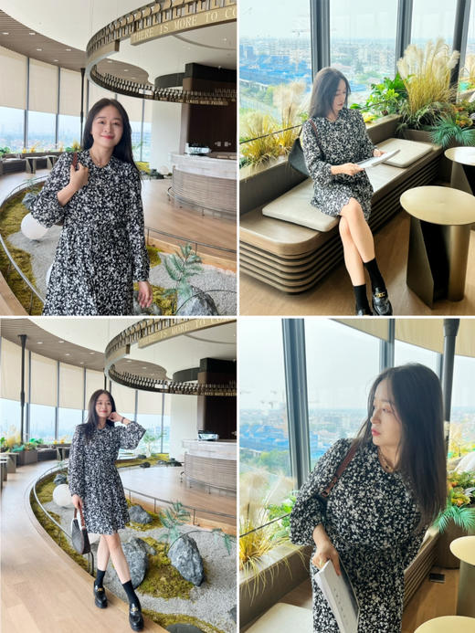 双十一特价 2308315   ganNNni 印花连衣裙 商品图0