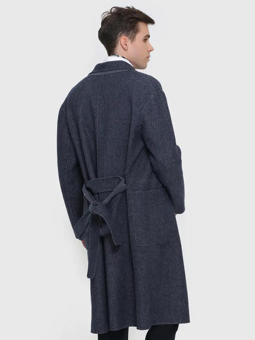 callisto蓝色全羊毛大衣 FRFEC041Y 商品图2