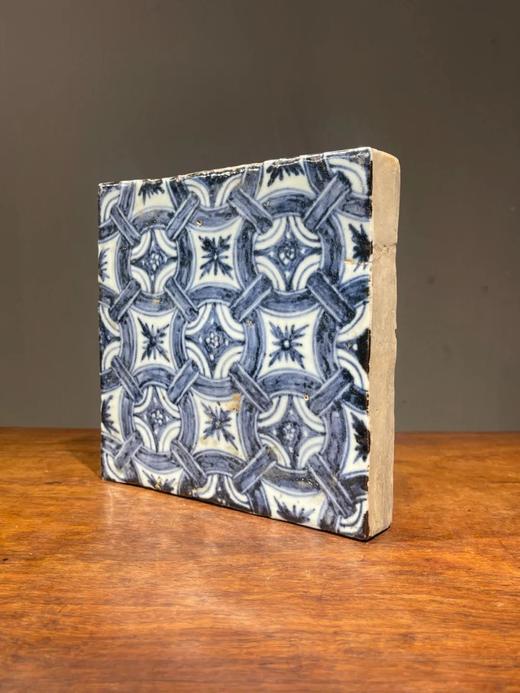 青花绘连环绳结纹瓷板地砖，顺丰包邮 商品图12