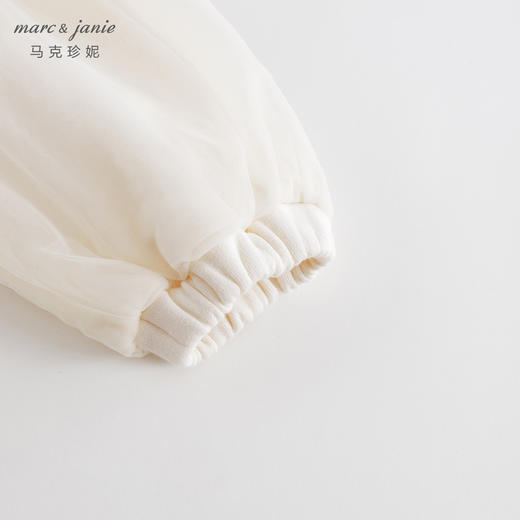 马克珍妮秋装新款 女童荷叶边拼接网纱连衣裙 儿童裙子231738 商品图4