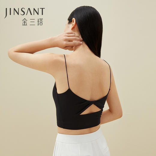 金三塔 女绢丝莫代尔氨纶带杯吊带衫NZFDB701 商品图5
