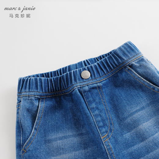 马克珍妮秋装新款 女童时尚纯棉窄口牛仔裤 儿童裤子231728 商品图3