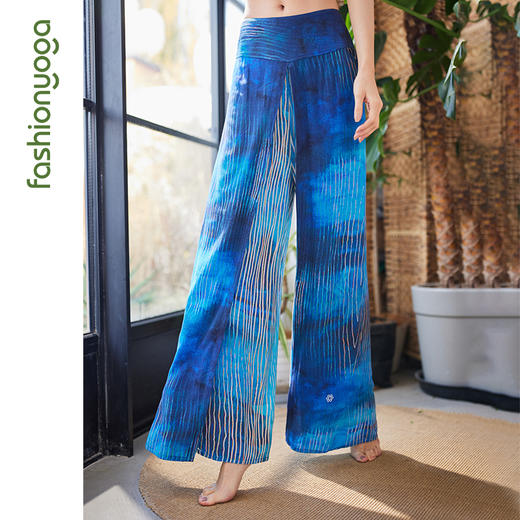 凡圣瑜伽宽松波韵禅风长裤（夏季款）FM09962 商品图0