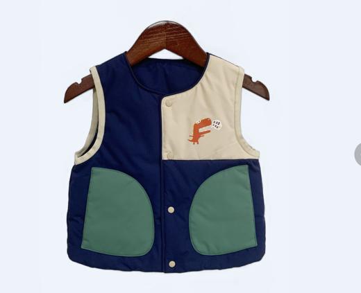 【2023新款】兔兔小布恐龙印花撞色马甲 商品图7